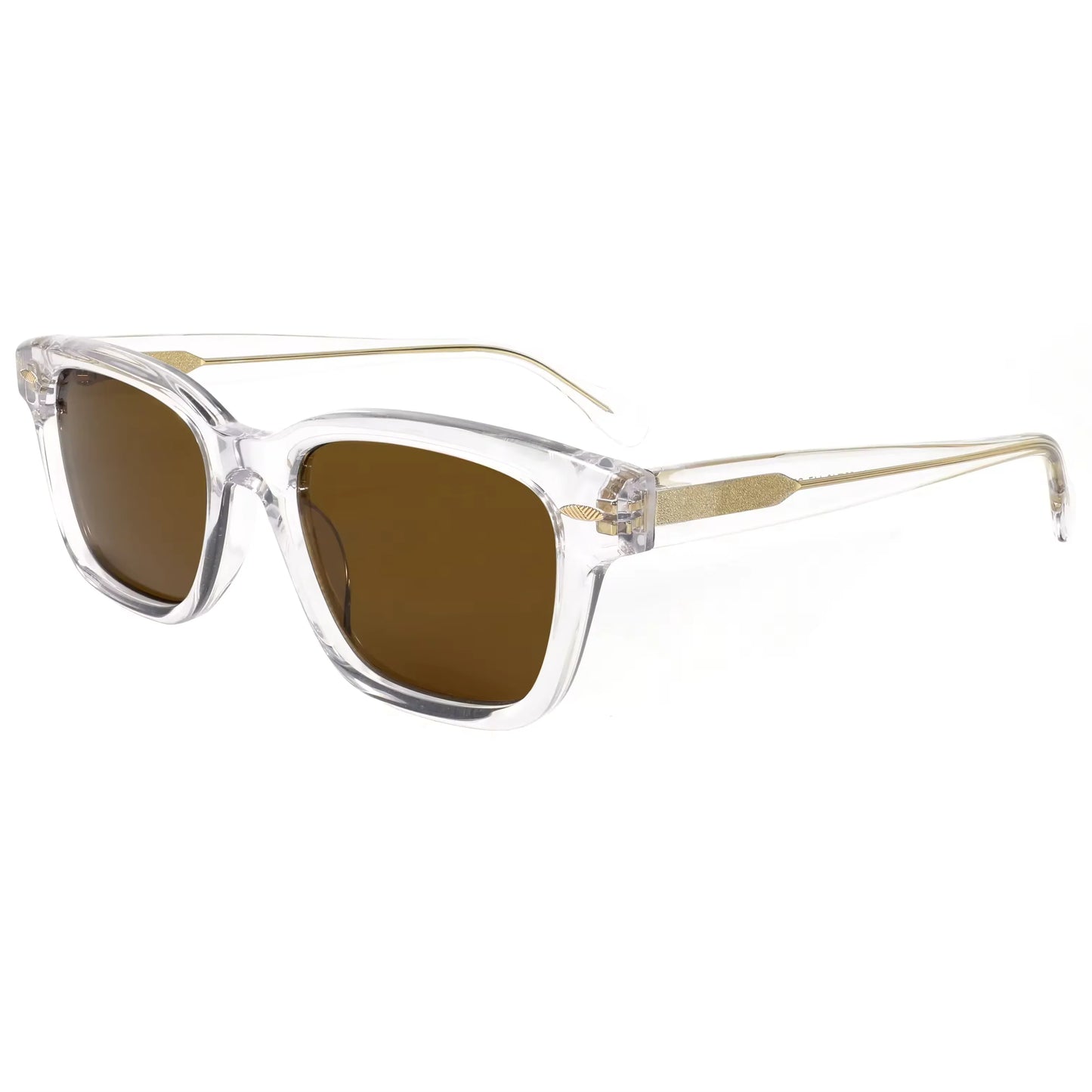 Tortoise Acetate Sunglasses Vintage Rivet G15 UV400 Non Polarized Rectangle Frame Unisex High Quality Sun Glasses