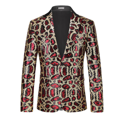 2026 New Men's Blue Sequin Suit Jacket, Silver Asian Fit Formal Dress Coat, Red Green Gold Black Long Sleeve Blazers. M-5XL 6XL