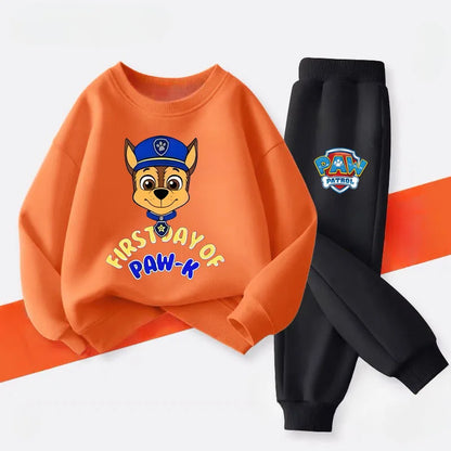 Boys Sport Pullover Long Pant Two Piece Set PAW Patrol Children's Hoodies Sets Spring New Kids Casual Tracksuit Sweatsuit