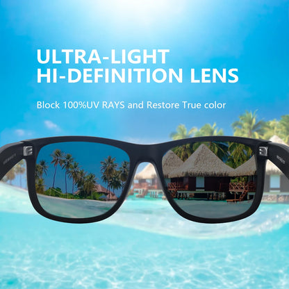Polarized Sunglasses Men Women,UV400 Rectangular Sun Glasses Driving Running Fishing Male Female Glasses  8806