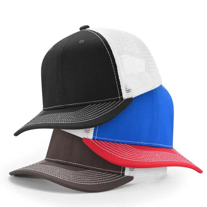 Hot Sale Unisex Cap Slight Curved Brim Style Trucker Hat  Men & Women Casual Outdoor Breathable Summer Cap