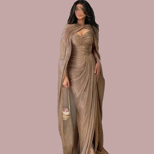 Booma Mermaid Side Split Shiny Women Prom Formal Gowns for Women Pleat Evening Dress Dresses Sleeveless Simple Customized 2026