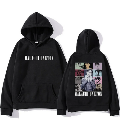 Malachi Barton Graphic Hoodie Men Women's 2025 vintage Autumn Winter Fashion pullovers Long Sleeve Fleece hip hop gothic clothes