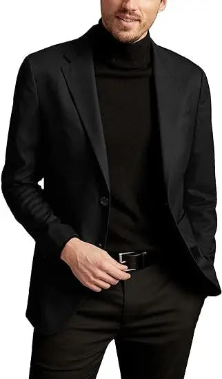 Spring Autumn Men's Business Casual Blazers Solid Fashion Suit Outwear Male Single Breasted Turn Down Collar Office Suit Jacket