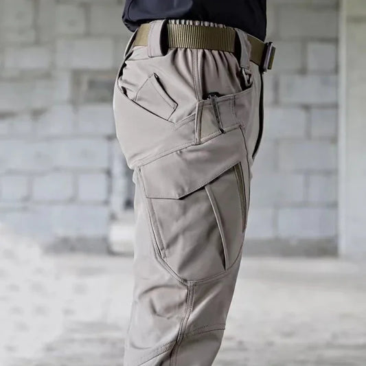 2024 Men's Autumn Tactical Cargo Pants Outdoor Work Pants Multi-pocket Casual Trousers Waterproof Quick Dry Elastic Pants Male