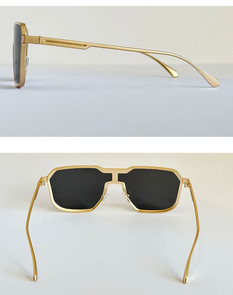 2025 Punk Sunglass Men Vintage Metal Square Steampunk Sunglasses Women Retro Luxury Fashion Glasses Gafas De Sol Hombre Okulary