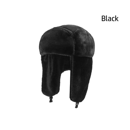 Women Men Thick Plush Windproof Winter Hat Russian Ushanka Snow Caps Bomber Hat