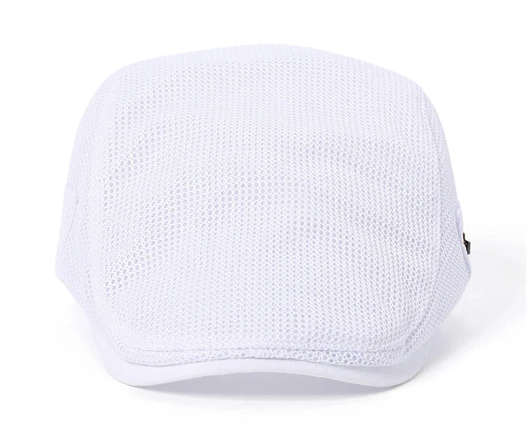 Summer Mens Hats Breathable Mesh Newsboy Caps Outdoor Baker Boy Boinas Cabbie Hat Fashion Driving Flat Cap For Women