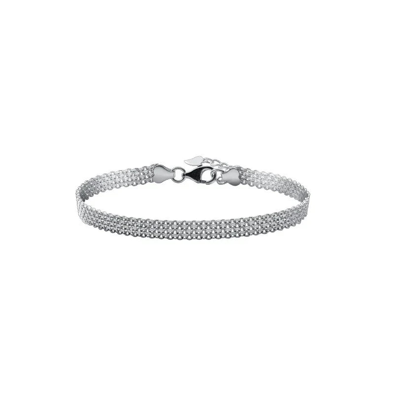 Silver Exquisite Lace Pattern Bracelet 925 Sterling Silver Charm Bangle Bracelet Gift For Women Wedding Fine Jewelry