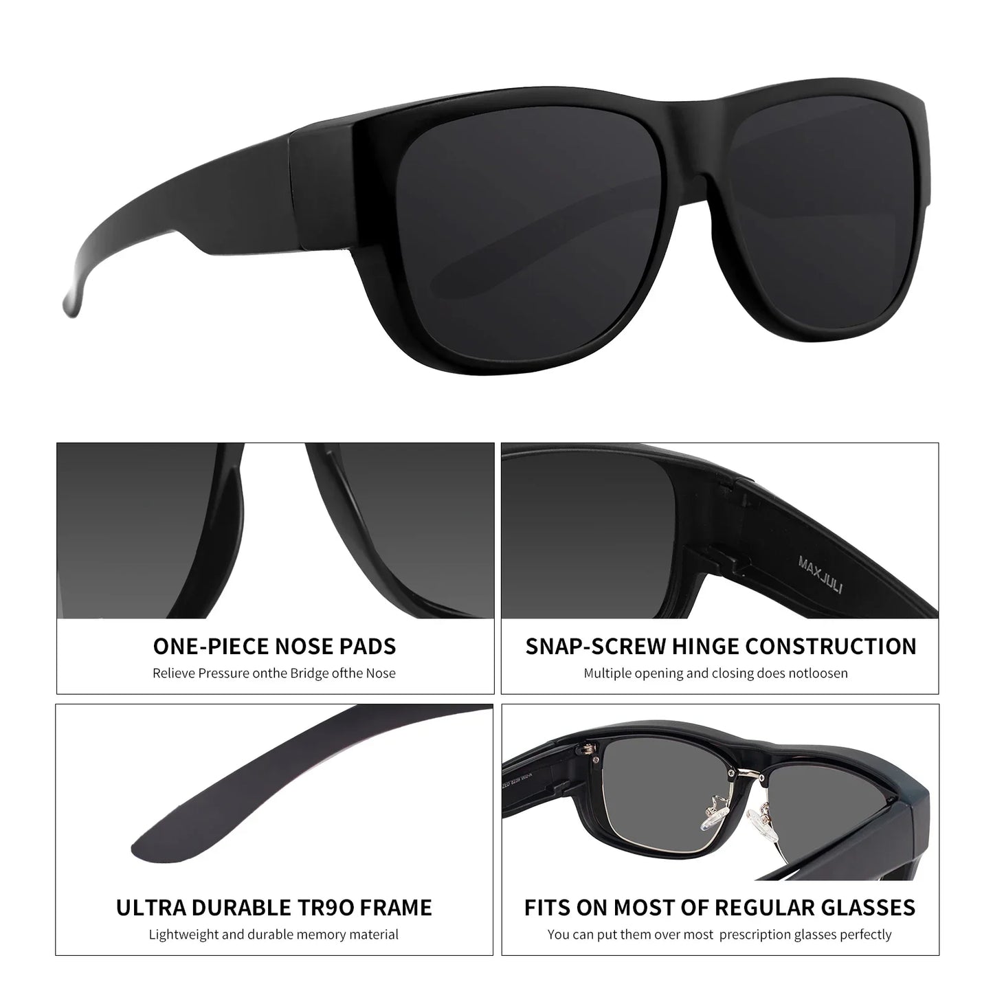 Polarized Sunglasses for Men Women Fit Over Glasses Wraparound Sunglasses  lentes de sol mujer para hombre 8238