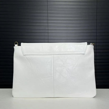 Ladies' Fashion Business High Capacity Glove Bag Soft Leather Document Storage Shoulder Bag