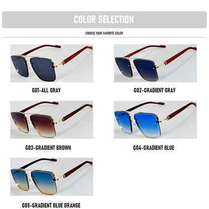 UV400 Protection Square Sunglasses Women 2026 Luxury Brand Design Sunglass Men Vintage Fashion Glasses Dropshipping Gafas De Sol