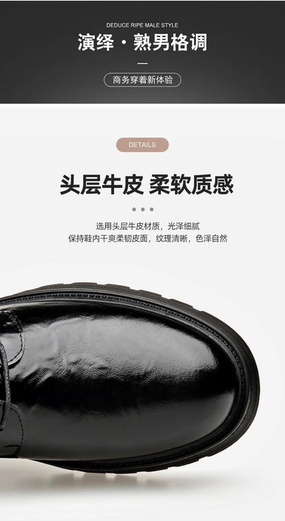 Men Comfortable Leather Work Shoes for Long Standing