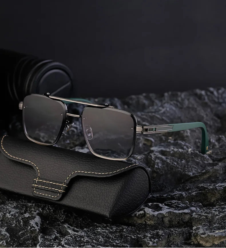 2025 Square Sunglass Men Luxury Sunscreen Rimless Sunglasses Women Vintage Fashion Glasses Gafas De Sol Hombre Lunette De Soleil