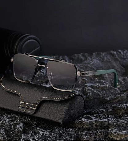 2025 Square Sunglass Men Luxury Sunscreen Rimless Sunglasses Women Vintage Fashion Glasses Gafas De Sol Hombre Lunette De Soleil