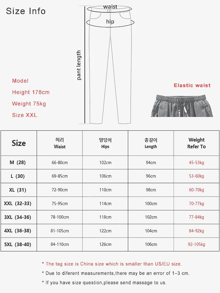 Spring Summer Black Blue Cargo Jeans Men Streetwear Denim Jogger Pants Men Baggy Harem Jean Trousers Plus Size 6XL 7XL 8XL