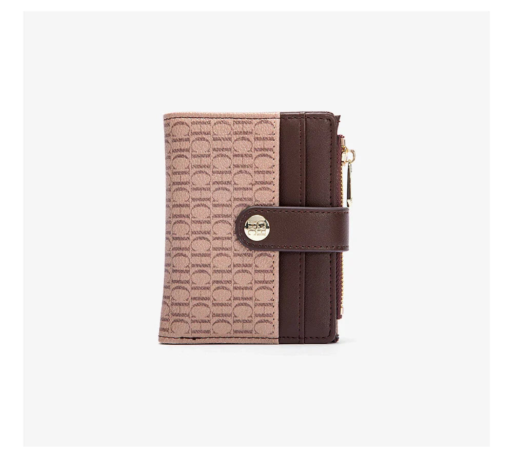 Women's Wallet Simple Wine Red Zero Wallet Credit Card Bag