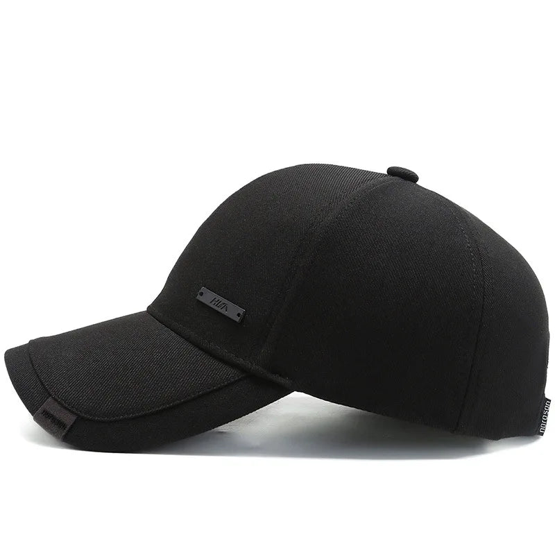 Unisex Hua Label Baseball Cap Hip Hop Adjustable Casual Hat Spring Autumn Outdoor Sunscreen Cap