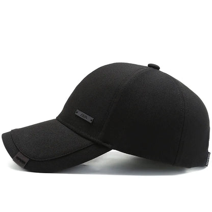 Unisex Hua Label Baseball Cap Hip Hop Adjustable Casual Hat Spring Autumn Outdoor Sunscreen Cap