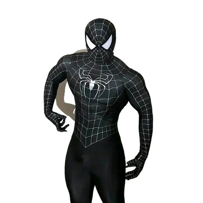 Toby Black Spider Man Costume Spider Man Cosplay Costume Black Spider Man Tight Zentai Bodysuit Carnival Superhero party suit