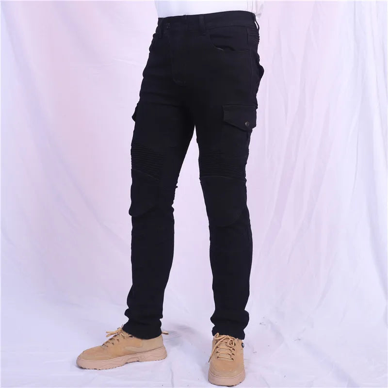Men's Motorcycle Featherbed Jeans Standard Version Summer Riding Trousers Car Ride Comfortable Breathable Pantalones Motocicleta