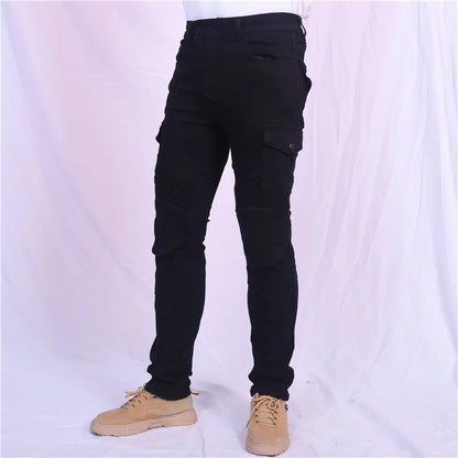 Men's Motorcycle Featherbed Jeans Standard Version Summer Riding Trousers Car Ride Comfortable Breathable Pantalones Motocicleta