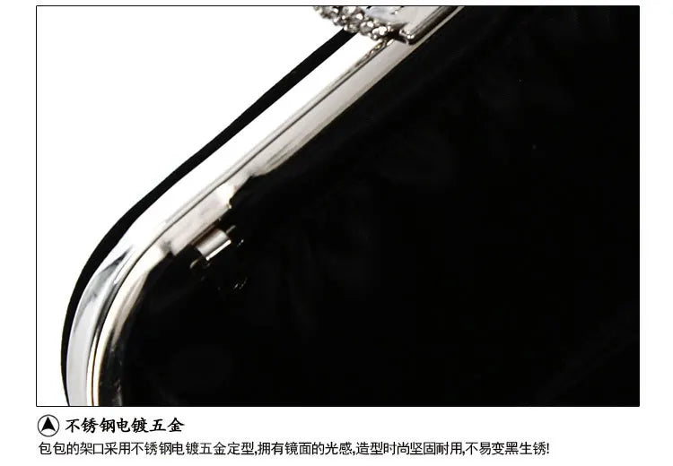 Luxury Women Evening Bags Diamond Luxury Clutch Bag Party Diamonds Lady Black Red Chain Shoulder Bag Handbags for Purse