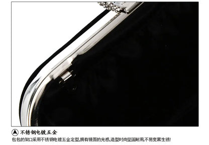 Luxury Women Evening Bags Diamond Luxury Clutch Bag Party Diamonds Lady Black Red Chain Shoulder Bag Handbags for Purse