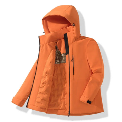 Warm Fleece Jacket Men Women Waterproof Windproof Winter Coat Unisex Outdoor Hiking Camping Skiing Climbing Windbreaker