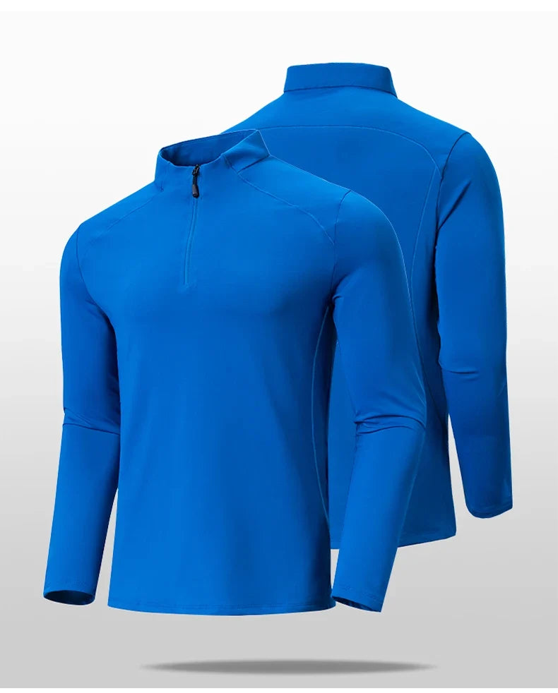 Men's High Quality Cycling Hiking Outdoor Sports Long Sleeve T-Shirt Leisure Speed Dry Running Fitness Sports Clothing Tops