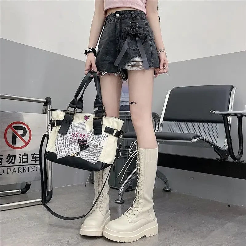 Classic Bow High Waist Short Jean Pants Woman New In Casual Jorts Hot Stretchy To Wear Harajuku Fashion Denim Shorts for Women