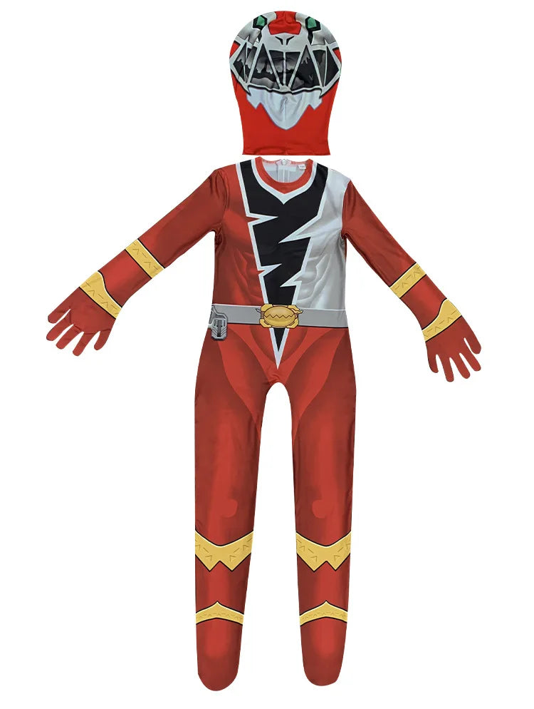 Anime Fancy Adult Kids Ranger Kishiryu Sentai Ryusoulger Cosplay Costume Jumpsuit Halloween Party Role Play Child Men Clothes