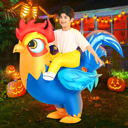 Kids Child Dinosaur Unicorn Inflatable Costume Cute Funny Clothing For Boys Girls Halloween Christmas Performance Party Suits