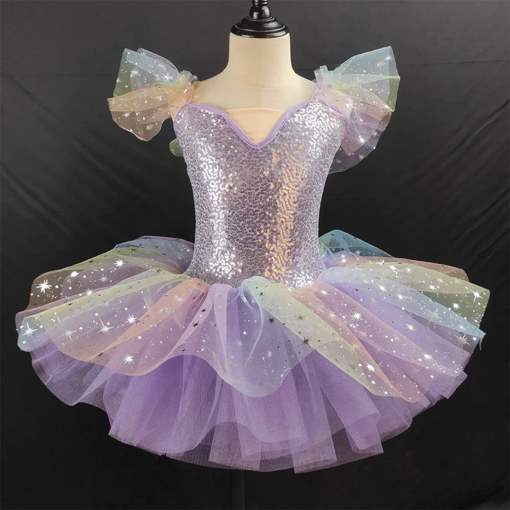 Fashion Ballet Skirt Girls Clothes Children's Dance Costume Summer Performance Princess Dress Baby Tutu Ballet Leotard Vestido