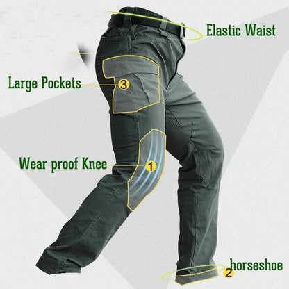 M3 Waterproof Tactical Hunting Pants Men  Special  Hiking Cargo Pants Multi Pocket Rip-stop Cotton Trousers