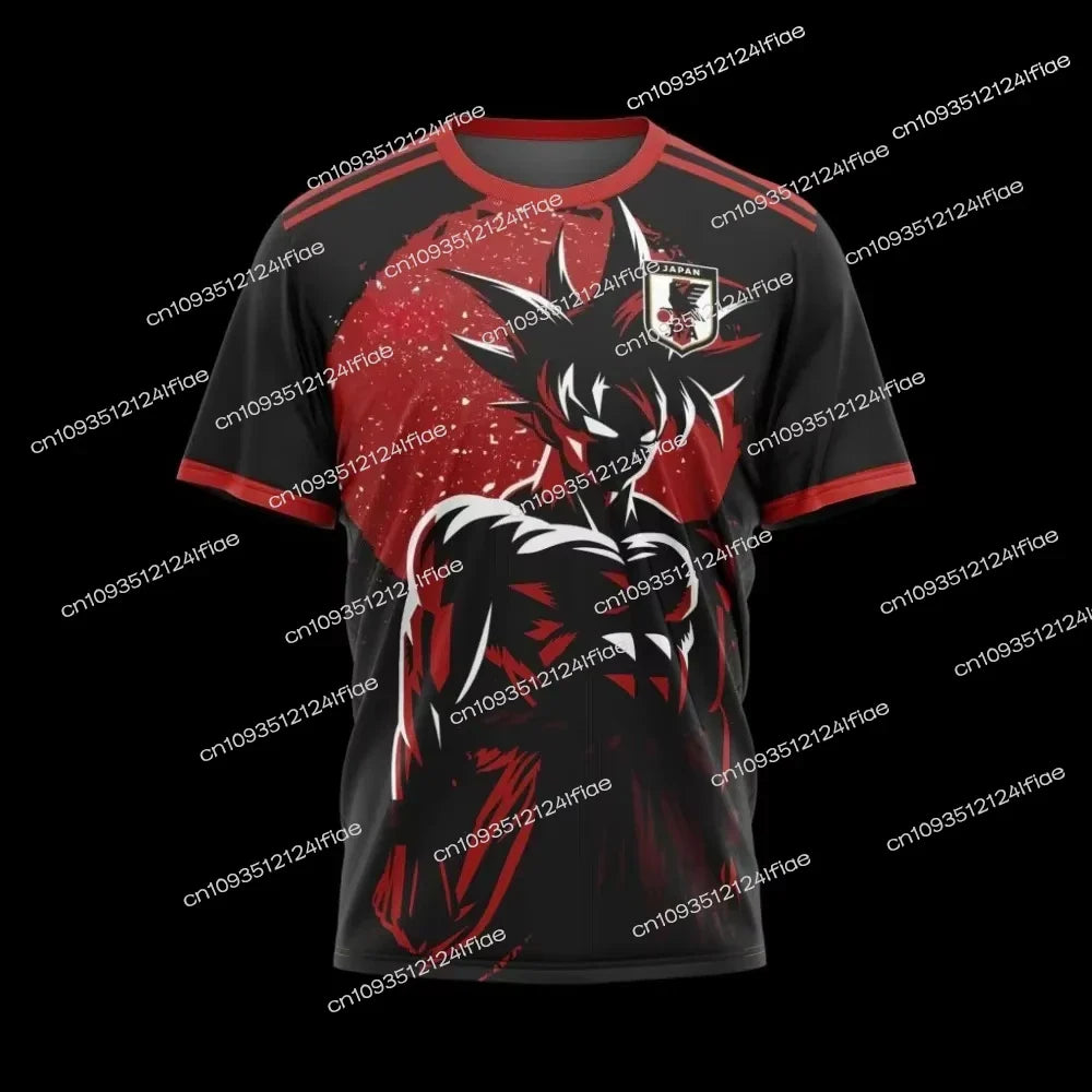 2026 Japanese New Dragon Ball Z Anime Adult Men's Special Design Soccer Jersey Street Casual Wear Sports Quick-Drying T-Shirt