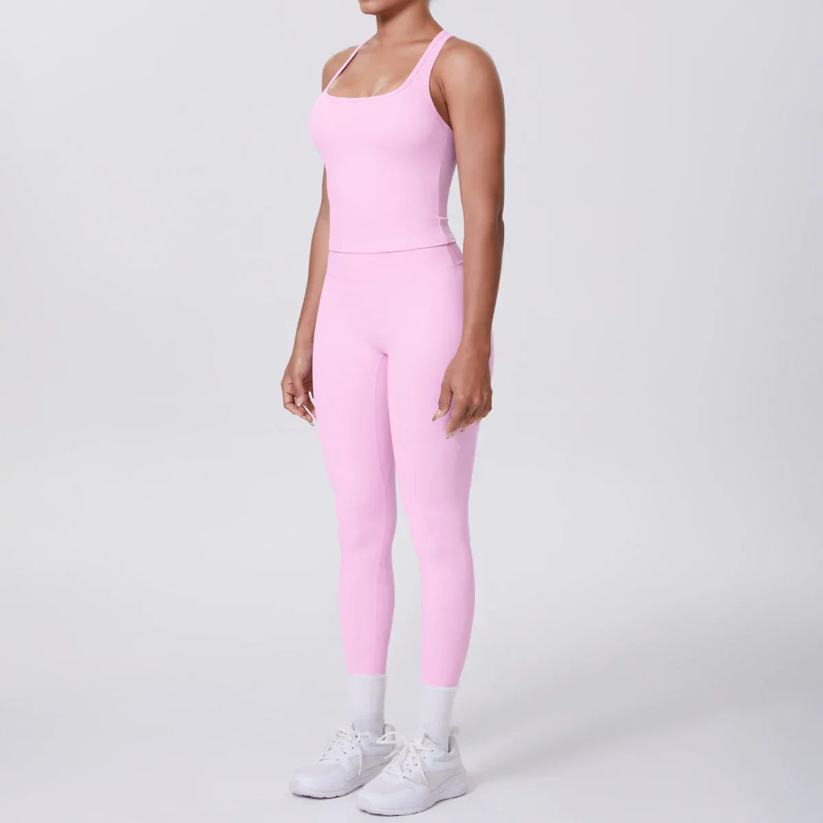 Yoga Top Set Fitness Gym Suit Training Sleeveless Sport Gym Tops Crossover Back Sports Underwear Tummy Control Slimming