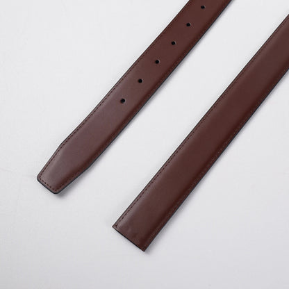 Genuine Leather Belt Double Sided Belt Men Belt Laser Engraving Luxury Strap Male Belt New Fashion Retro Pin Buckle High Quality