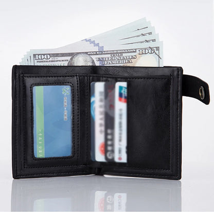 Sac à Main Rétro Punk Homme Nouveau 2025 Crâne Croix Portefeuille Pochette Chaîne Rivets Porte-cartes Vintage Rocker Multi-fonctions Mini Portefeuille