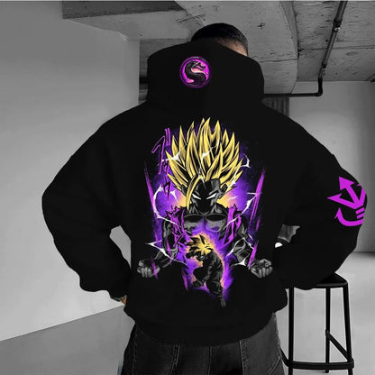 Dragon Ball Men's and Women's Hoodies Sweater Goku Japan Anime Summer Boy Children's Harajuku Punk Trend Parent-Child Clothing