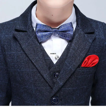 Flower Boys Wedding Suit Kids Formal Birthday Party Tuxedo Set Children Photograph Dress Child Performance Dance Show Costume