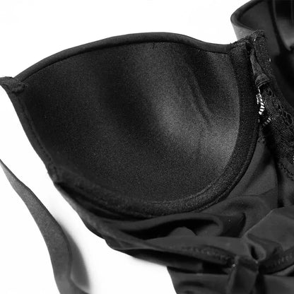 Fajas Underwear Body Shapers Women Shapewear Bodysuit Sexy Lace Open Crotch Lingerie V-collar with Bras