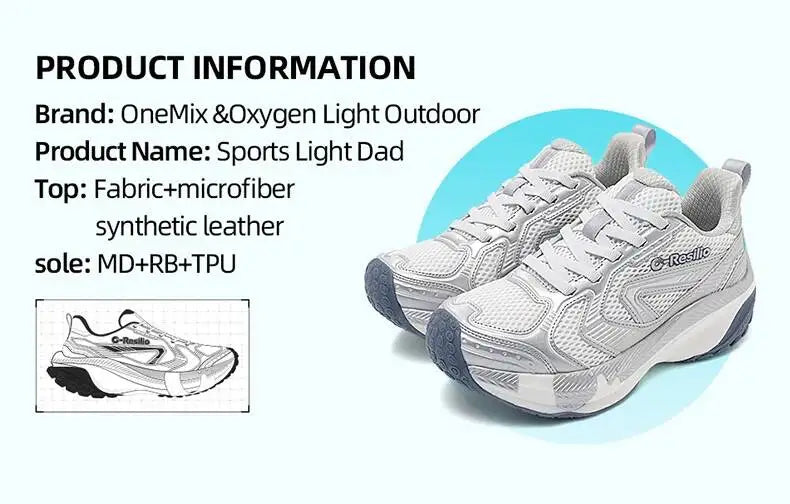 2026 Lightweight Dad Damping Sneakers Men Cushioning Running Sports Casual Shoes For Women Soft And Elastic 25216