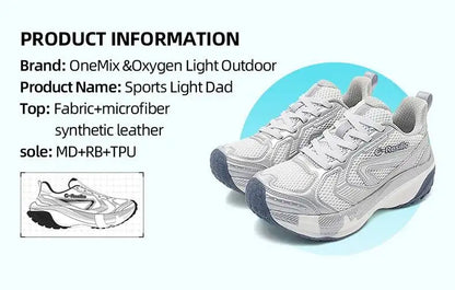 2026 Lightweight Dad Damping Sneakers Men Cushioning Running Sports Casual Shoes For Women Soft And Elastic 25216
