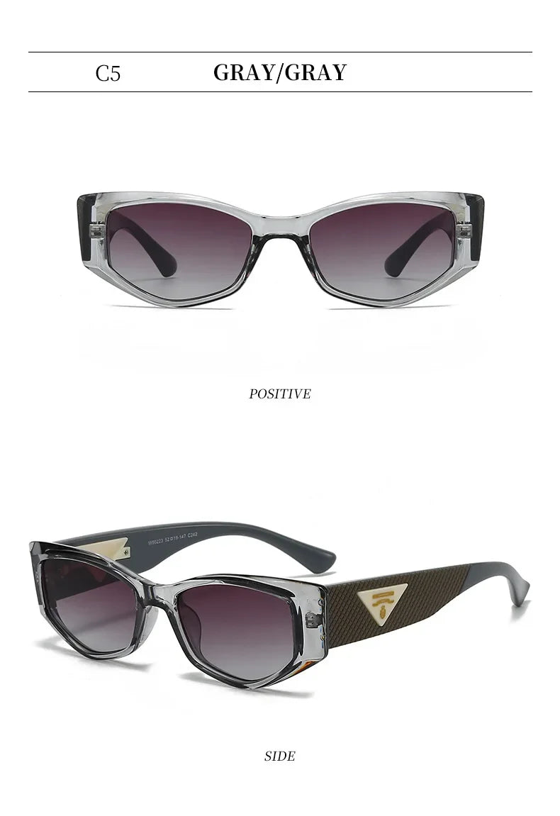 2025 New Special-shaped Light Luxury Small Cat Eye Fashion Sunglasses Women Triangle Premium Sunshade Sun Glasses Ladies UV400