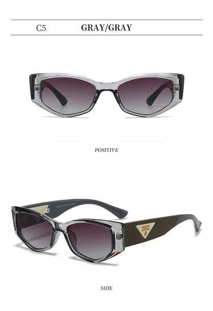 2025 New Special-shaped Light Luxury Small Cat Eye Fashion Sunglasses Women Triangle Premium Sunshade Sun Glasses Ladies UV400