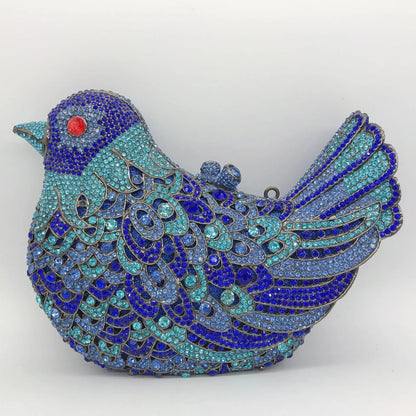 Birds Doves Animals Diamond Bags Rhinestone Dinner Bags Banquet Crystal Clutch Purse Luxury Designer Handbags Unique Party Bags