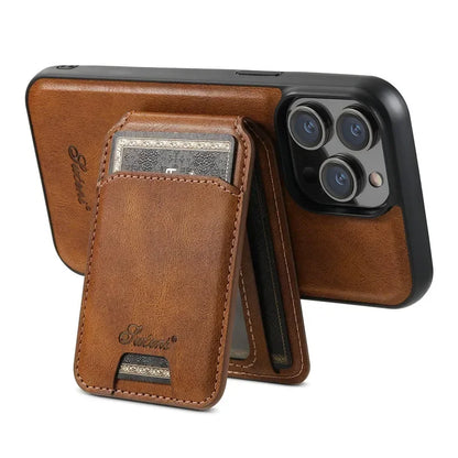 Magsafe Magnetic 2 In 1 Detachable Wallet Leather Case For iPhone 12 13 14 15 16 17 Pro Max Plus 16E 17 Air Holder Cover