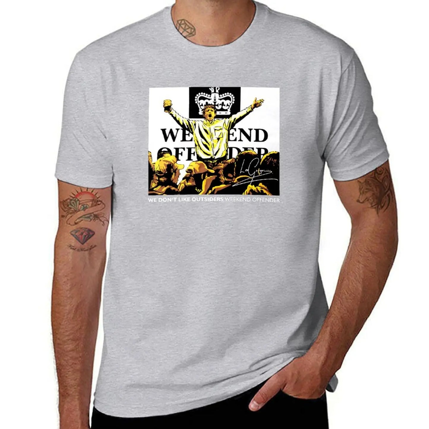 We Don't Like Outsiders Weekend T-Shirt hippie clothes heavyweights men graphic t shirts