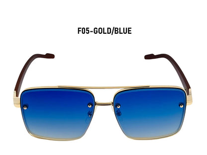 UV400 Protection Square Sunglasses Women Trendy Beach Vacation Brand Design Wooden Vintage Retro Sunglass Men Fashion Glasses